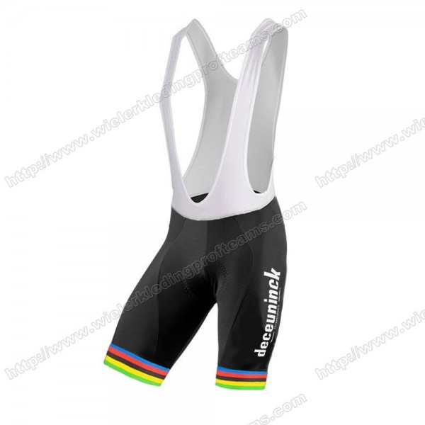 Deceuninck Quick Step 2020 UCI World Champion Fietskleding Set Fietsshirt Met Korte Mouwen+Korte Koersbroek Bib INKZX