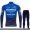 Deceuninck Quick Step Pro Team 2021 Fietskleding Set Wielershirts Lange Mouw+Lange Wielrenbroek Bib WRAJO