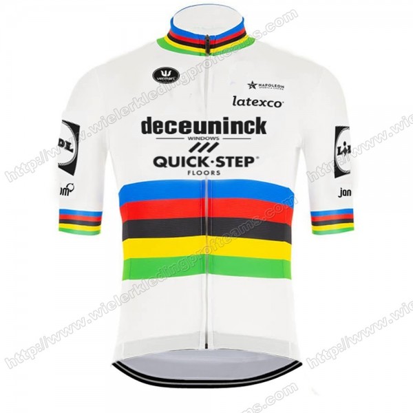 Deceuninck Quick Step 2020 UCI World Champion Fietsshirts Korte Mouws SSMGG