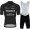 Deceuninck Quick Step Black Pro 2021 Team Fietskleding Set Fietsshirt Met Korte Mouwen+Korte Koersbroek Bib TUXUF