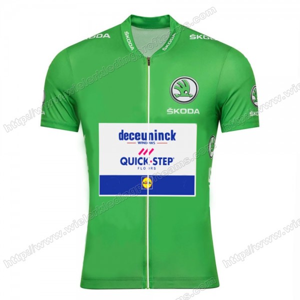 Deceuninck Quick Step 2020 Tour De France Fietsshirts Korte Mouws RMIUO