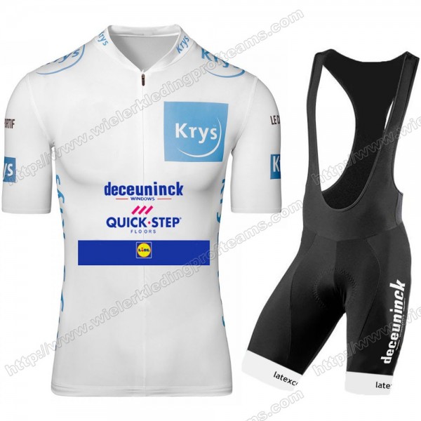 Deceuninck Quick Step 2020 Tour De France Fietskleding Set Fietsshirt Met Korte Mouwen+Korte Koersbroek Bib NWVVK