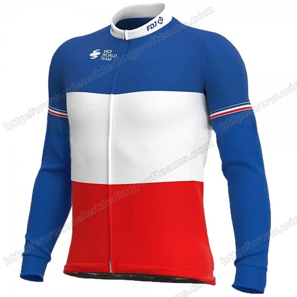 FDJ 2020 Fietskleding Set Fietsshirt Met Korte Mouwen+Korte Koersbroek Bib KOGHA