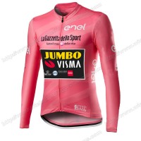 Giro D'italia Jumbo Visma 2021 Wielershirts Lange Mouwen POONB Giro D'italia Jumbo Visma 2021 Wielershirts Lange Mouwen POONB