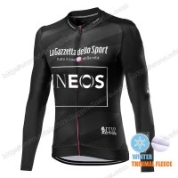 Winter Thermal Fleece Men Giro D'italia INEOS 2021 Wielershirts Lange Mouwen FGODF Winter Thermal Fleece Men Giro D'italia INEOS 2021 Wielershirts Lange Mouwen FGODF