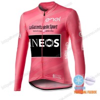 Winter Thermal Fleece Men Giro D'italia INEOS 2021 Wielershirts Lange Mouwen IQECA Winter Thermal Fleece Men Giro D'italia INEOS 2021 Wielershirts Lange Mouwen IQECA