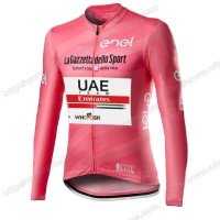 Giro D'italia Uae Emirates 2021 Wielershirts Lange Mouwen OSFUO Giro D'italia Uae Emirates 2021 Wielershirts Lange Mouwen OSFUO