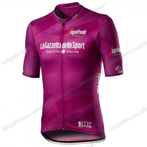 Giro D'italia 2020 Men Fietsshirts Korte Mouw Blue ZNWMF