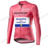Giro D'italia Quick Step 2021 Wielershirts Lange Mouwen VHVOI Giro D'italia Quick Step 2021 Wielershirts Lange Mouwen VHVOI