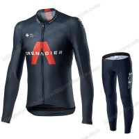 Team INEOS Grenadier 2020 Fietskleding Set Wielershirts Lange Mouw+Lange Wielrenbroek Bib JRHNK Team INEOS Grenadier 2020 Fietskleding Set Wielershirts Lange Mouw+Lange Wielrenbroek Bib JRHNK