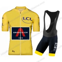 Team INEOS Grenadier 2020 Tour De France Yelllow Fietskleding Set Fietsshirt Met Korte Mouwen+Korte Koersbroek Bib VAJEL Team INEOS Grenadier 2020 Tour De France Yelllow Fietskleding Set Fietsshirt Met Korte Mouwen+Korte Koersbroek Bib VAJEL