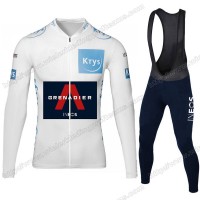 Team INEOS Grenadier Tour De France 2020 Men Fietskleding Set Wielershirts Lange Mouw+Lange Wielrenbroek Bib White NMJXM Team INEOS Grenadier Tour De France 2020 Men Fietskleding Set Wielershirts Lange Mouw+Lange Wielrenbroek Bib White NMJXM