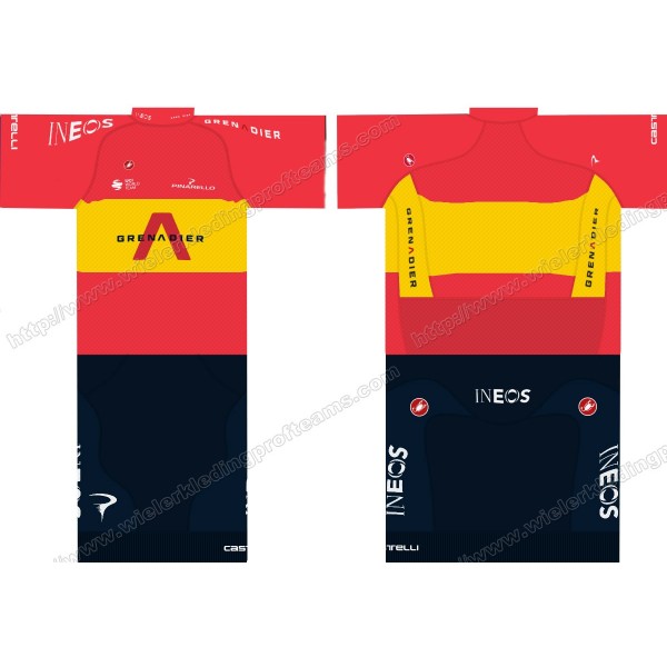 Team INEOS Grenadier 2020 UCI World Champion Wielerkleding Set Wielershirts Korte+ Wielrenbroek EICNW