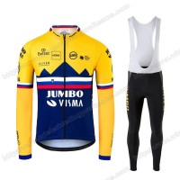 Jumbo Visma 2020 SLOVAKIAN Wielershirts Lange Mouwen+Lange Wielrenbroek PHRZO Jumbo Visma 2020 SLOVAKIAN Wielershirts Lange Mouwen+Lange Wielrenbroek PHRZO