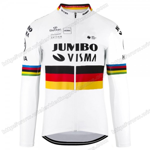 Jumbo Visma 2020 Germany Wielershirts Lange Mouw TOVSW