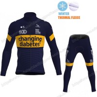 Winter Fleece Novo Nordisk Pro Team 2021 Fietskleding Set Wielershirts Lange Mouw+Lange Wielrenbroek Bib RGIMI Winter Fleece Novo Nordisk Pro Team 2021 Fietskleding Set Wielershirts Lange Mouw+Lange Wielrenbroek Bib RGIMI