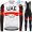 Winter Fleece UAE Emirates Pro Team 2021 Fietskleding Set Wielershirts Lange Mouw+Lange Wielrenbroek Bib QHTAB