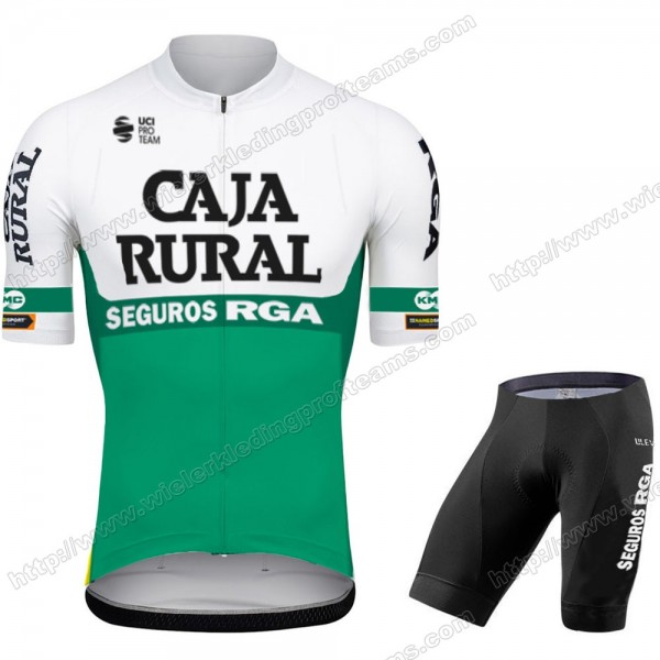 Caja Rural Pro 2021 Team Wielerkleding Set Wielershirts Korte+Korte Fietsbroeken BWCLR