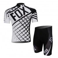 FOX 2014 Wielerkleding Set Wielershirts Korte Mouw+Fietsbroek Grijs FOX 2014 Wielerkleding Set Wielershirts Korte Mouw+Fietsbroek Grijs
