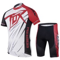 2014 Fox Bike Teams Wielerkleding Set Set Wielershirts Korte Mouw+Fietsbroek Wit Rood 2014 Fox Bike Teams Wielerkleding Set Set Wielershirts Korte Mouw+Fietsbroek Wit Rood