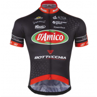 2016 GSG Wielershirt Met Korte Mouwen Rood Zwart