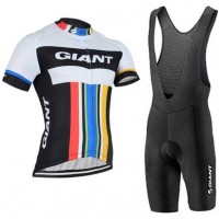 2016-2017 Giant Fietskleding Set Fietsshirt Met Korte Mouwen+Korte Koersbroek 02