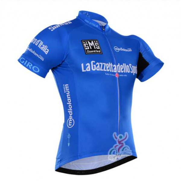 2016 Tour De Italia Wielershirt Met Korte Mouwen Blauw