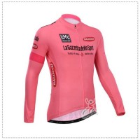 Giro D'Italia 2014 Wielershirt Lange Mouw Rose Giro D'Italia 2014 Wielershirt Lange Mouw Rose