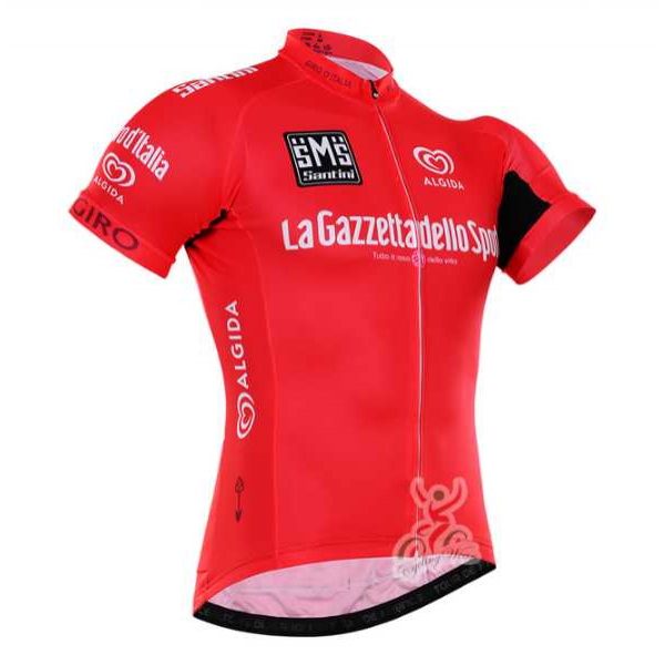 2016 Tour De Italia Wielershirt Met Korte Mouwen Rood