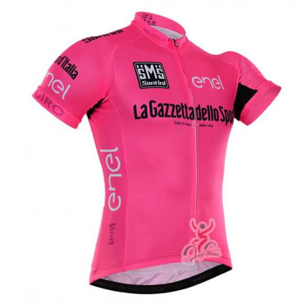 2016 Tour De Italia Wielershirt Met Korte Mouwen Roze