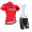 2016 Tour De Italia Fietskleding Set Fietsshirt Met Korte Mouwen+Korte Koersbroek Rood