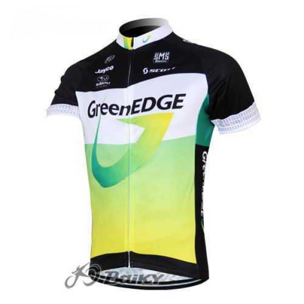 2012 Green Edge Wielershirt Met Korte Mouwen Groen