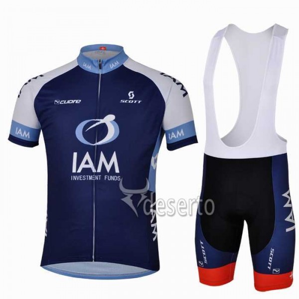 Teams IAM Fietskleding Set Fietsshirt Met Korte Mouwen+Korte Koersbroek