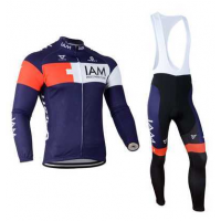 2014 IAM Scott Fietskleding Wielershirt Lange Mouwen+Lange Fietsbroeken Bib Blauw 2014 IAM Scott Fietskleding Wielershirt Lange Mouwen+Lange Fietsbroeken Bib Blauw