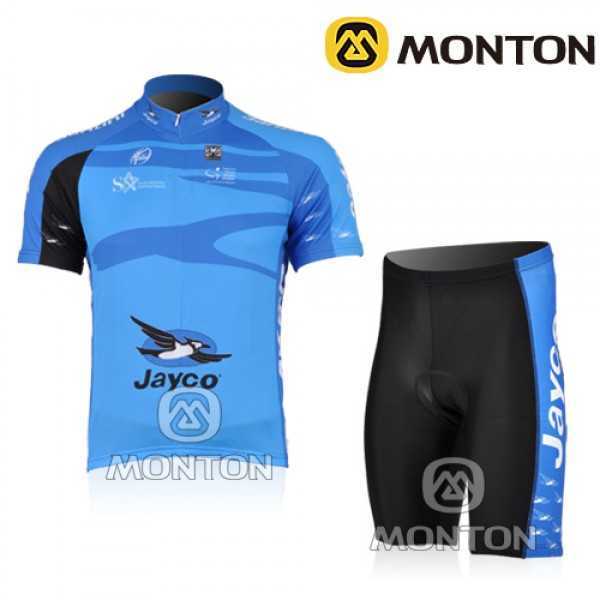 JAYCO Pro Team Wielerkleding Set Wielershirts Korte+Korte Fietsbroeken Blauw