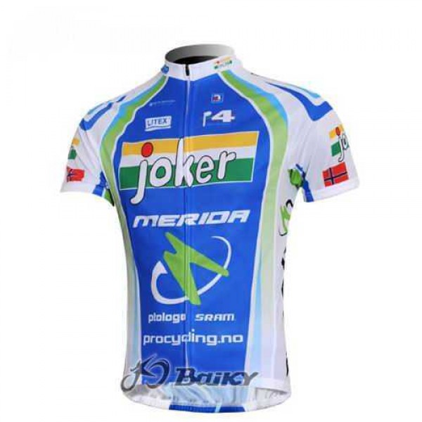 Joker Merida Pro Team Norvegia Wielershirt Met Korte Mouwen Groen