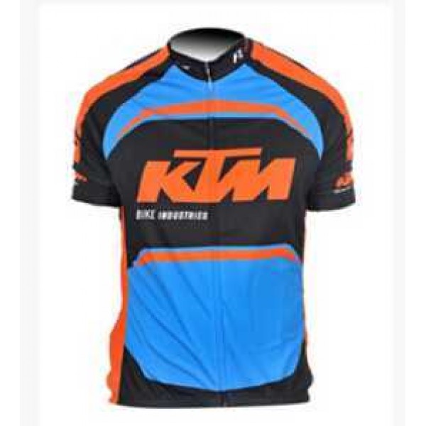 2015 KTM Pro Team Blauw Zwart Wielershirt Met Korte Mouwen