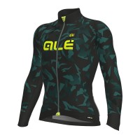 Ale PRR Glass-Turquoise Wielershirt Lange Mouw Ale PRR Glass-Turquoise Wielershirt Lange Mouw