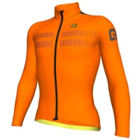 Wielershirt Korte Mouw M/L Ale Clima 2.0 Warm Air-Oranje Fluo