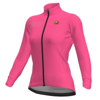 Dames Ale Solid Color Block-Roze Wielershirt Lange Mouw Dames Ale Solid Color Block-Roze Wielershirt Lange Mouw
