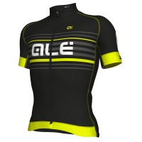 Ale Graphics PRR Salita-Zwart Geel Wielershirt Korte Mouw
