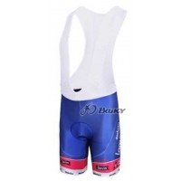 Lampre ISD Pro Team Korte Fietsbroeken Bib Blauw Roze