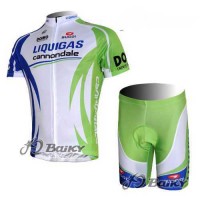 Liquigas Cannondale Pro Team Wielerkleding Set Wielershirts Korte+Korte Fietsbroeken Groen Wit Liquigas Cannondale Pro Team Wielerkleding Set Wielershirts Korte+Korte Fietsbroeken Groen Wit