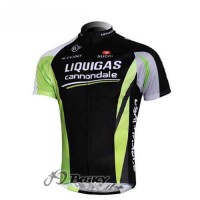 Liquigas Cannondale Pro Team Wielershirt Met Korte Mouwen Zwart Groen Liquigas Cannondale Pro Team Wielershirt Met Korte Mouwen Zwart Groen