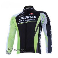 Liquigas Cannondale Pro Team Wielershirts Lange Mouwen Zwart Groen Liquigas Cannondale Pro Team Wielershirts Lange Mouwen Zwart Groen