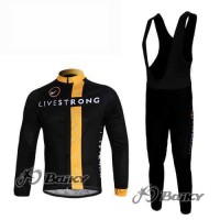 Livestrong Fietskleding Wielershirts Lange Mouw+Lange Fietsbroeken Bib Zwart Geel Livestrong Fietskleding Wielershirts Lange Mouw+Lange Fietsbroeken Bib Zwart Geel