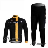 Livestrong Fietskleding Wielershirts Lange Mouw+Lange Fietsbroeken Zwart Geel Livestrong Fietskleding Wielershirts Lange Mouw+Lange Fietsbroeken Zwart Geel