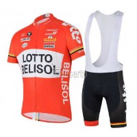 Lotto Belisol 2014 Fietskleding Set Fietsshirt Met Korte Mouwen+Korte Koersbroek
