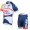 2013 Lotto Belison Wielerkleding Set Wielershirts Korte Mouw+Fietsbroekje Wit Blauw