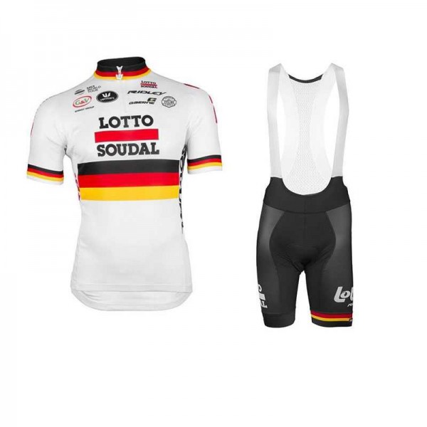 2017 Lotto Fietskleding Set Fietsshirt Met Korte Mouwen+Korte Koersbroek